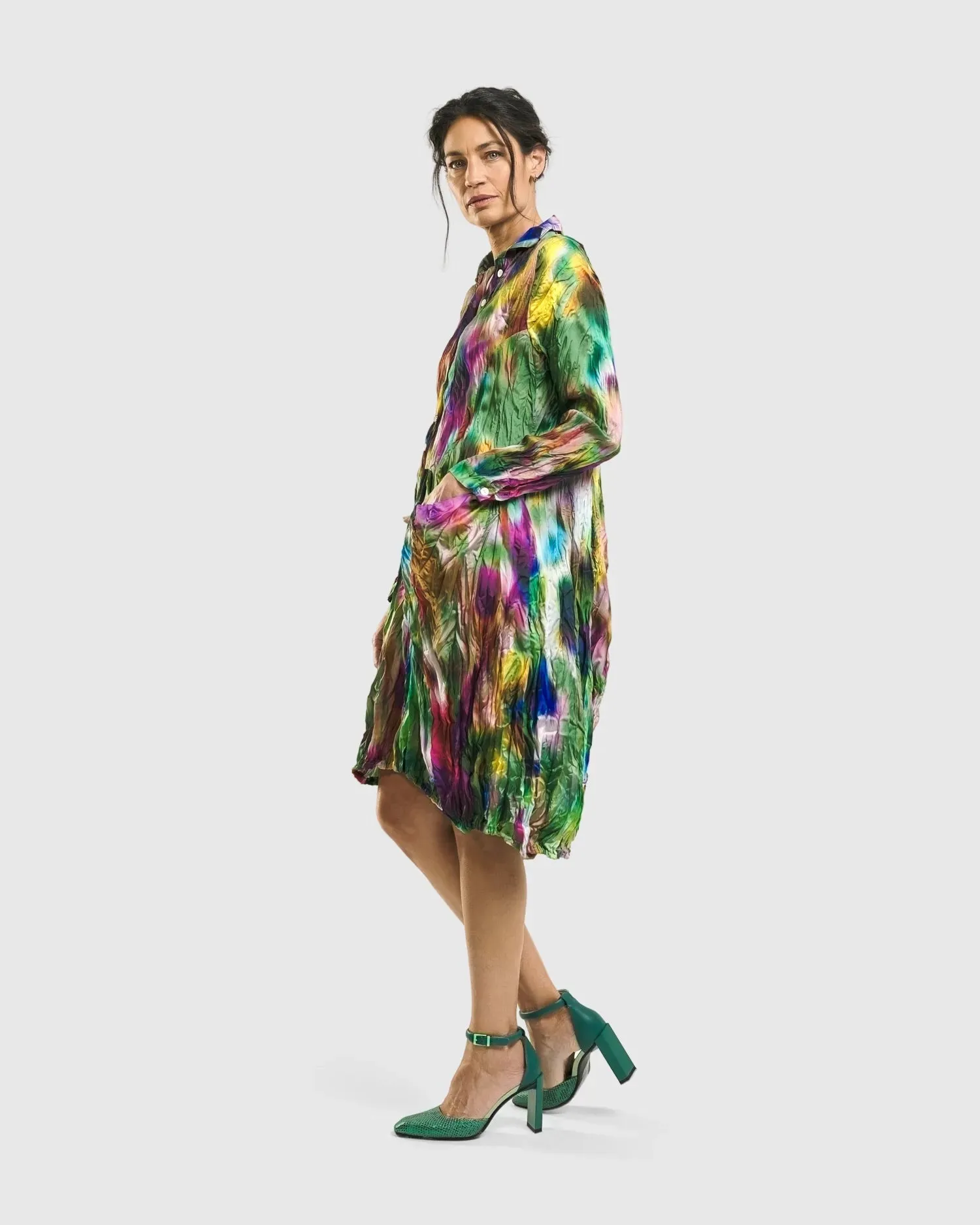 Aurora Wonderful Pocket Dress, Watercolor