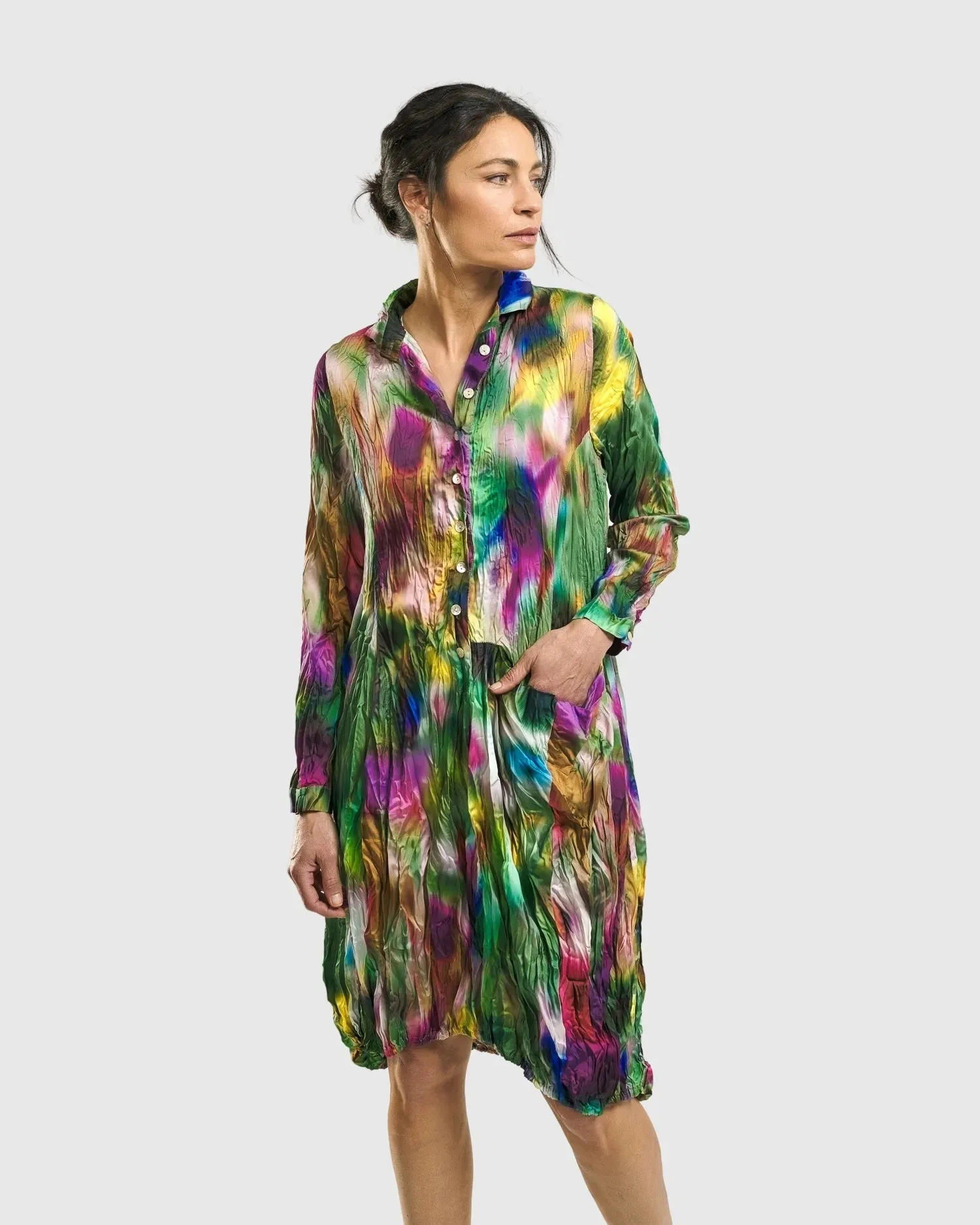 Aurora Wonderful Pocket Dress, Watercolor