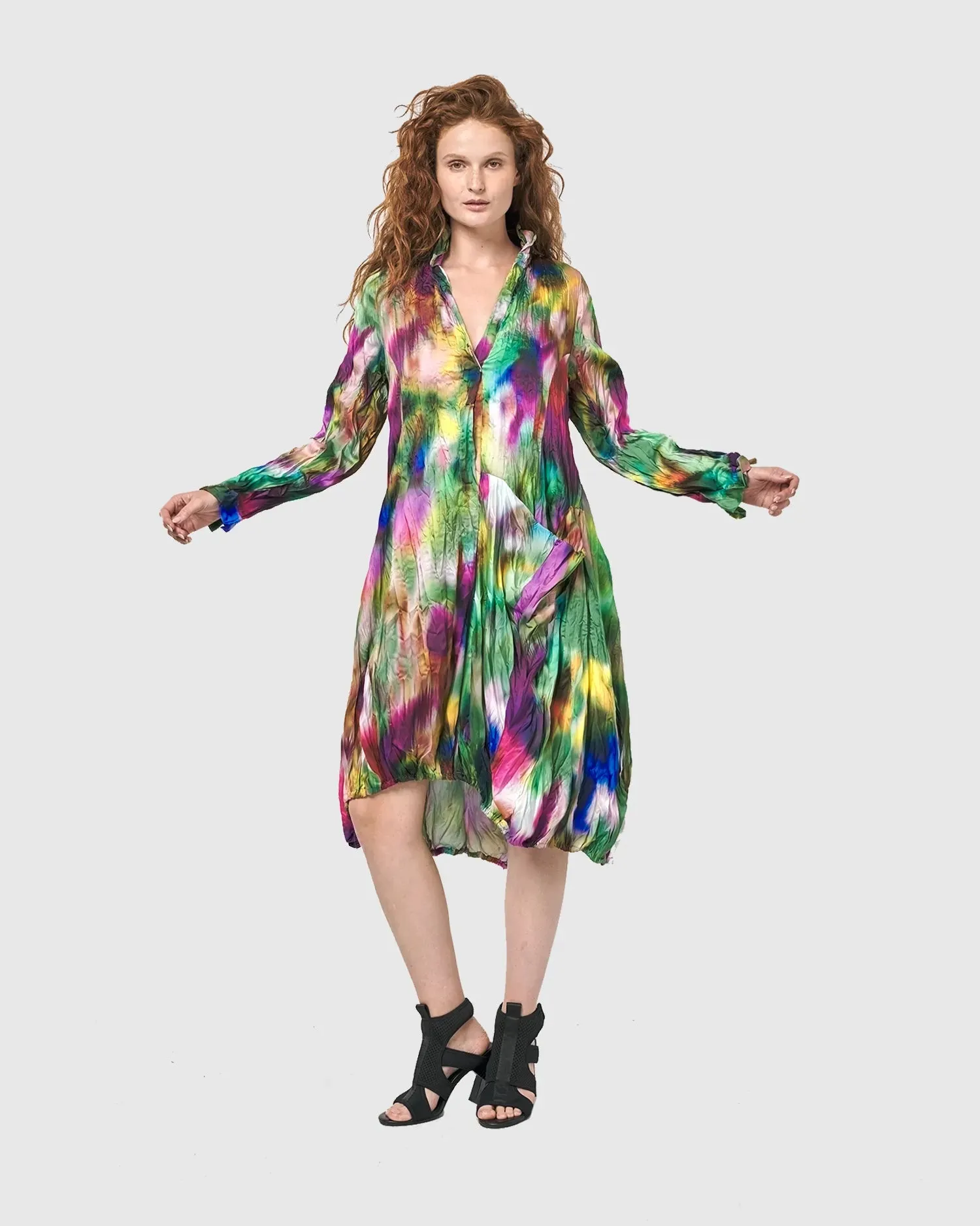 Aurora Wonderful Pocket Dress, Watercolor