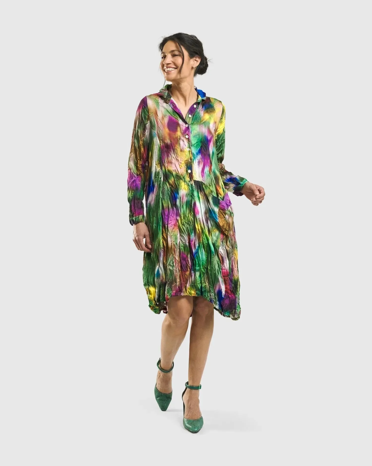 Aurora Wonderful Pocket Dress, Watercolor