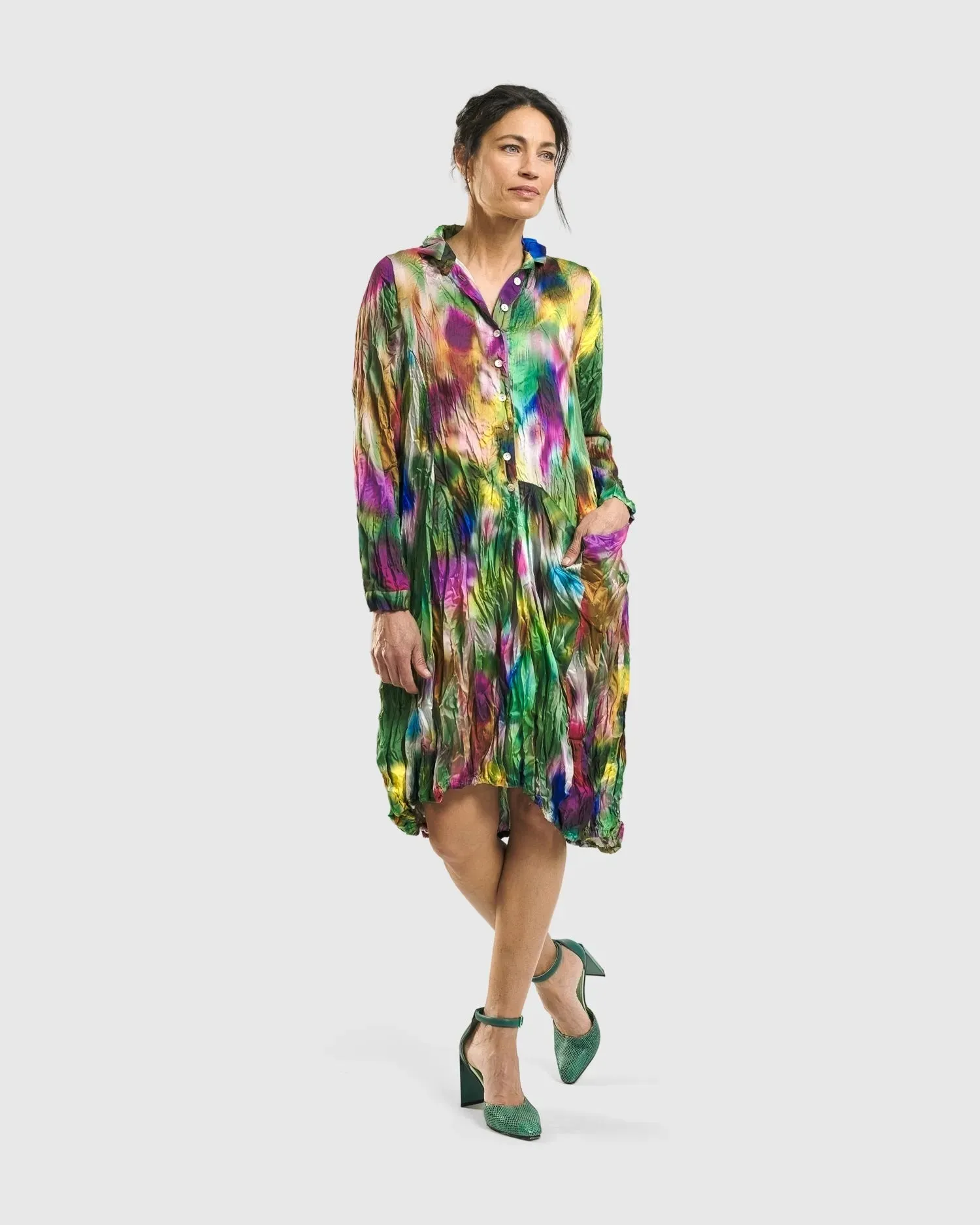 Aurora Wonderful Pocket Dress, Watercolor