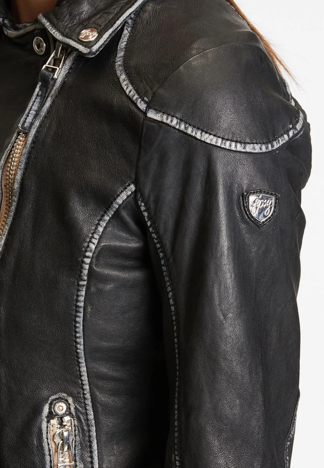 GIPSY | Lederjacke - PGG LULV | BLACK