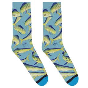 Guy Harvey Mahi Family Socks