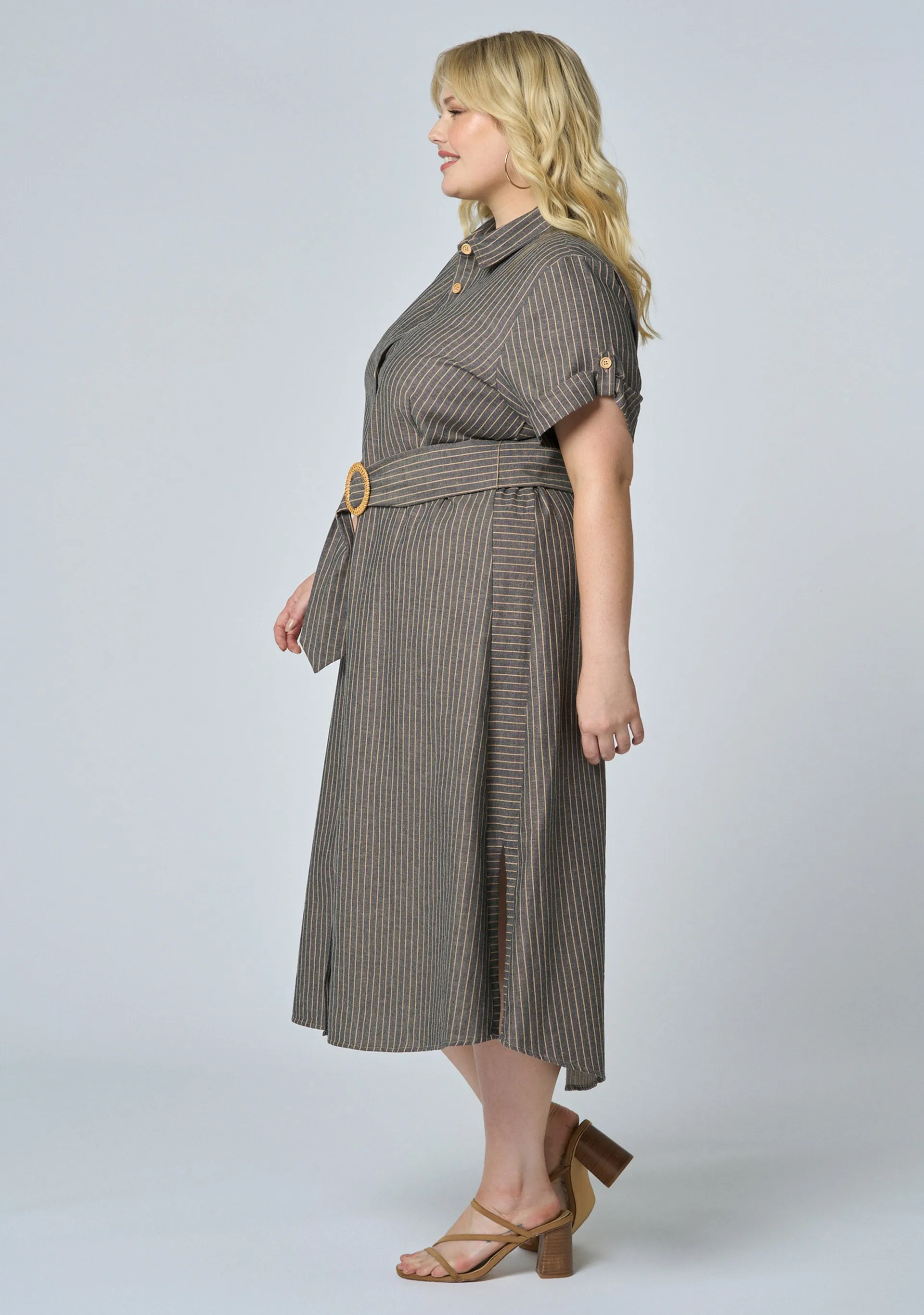 Quinn Stripe Shirt Dress