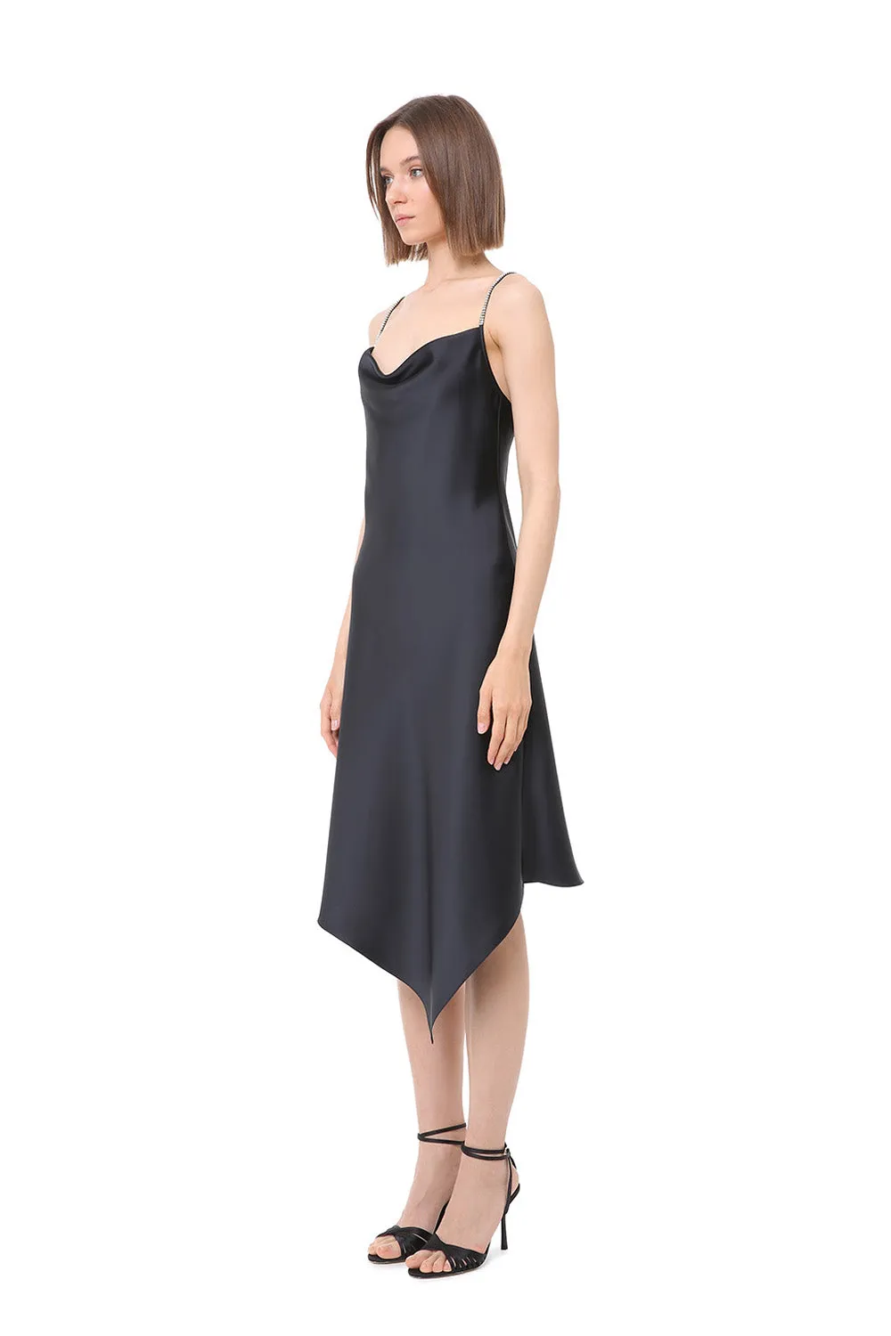 Taya Asymmetrical Slip Dress